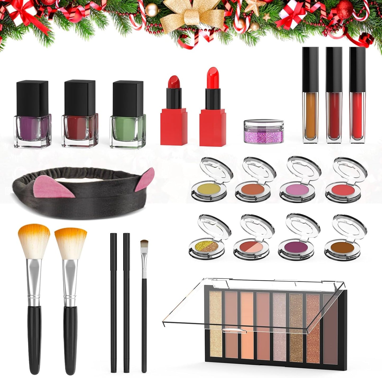 Calendario De Adviento 2025, Calendario De Adviento Maquillaje, 24 Fantásticos Productos De Belleza Para Mujeres, Niñas Adolescentes, Para Una Temporada De Adviento Variada, Cuidada Y Elegante