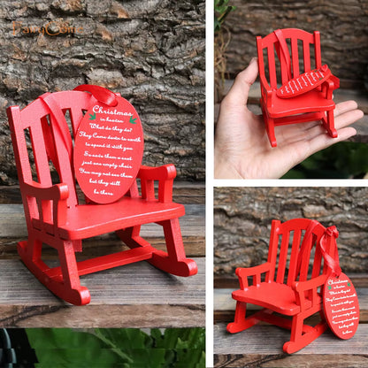 Christmas Miniatures Figurines Decoration Resin Mini Santa Reindeer Tree Village Figures LED Christmas Fairy Gardens Accessories